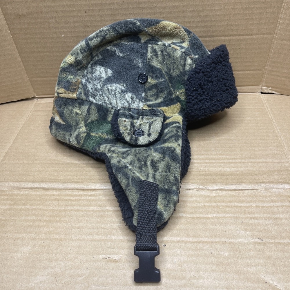 RedHead Camo Trapper Hunting Hat Fleece Lined Ear Flap Cap Adjustable Buckle